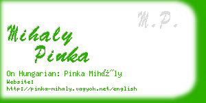 mihaly pinka business card